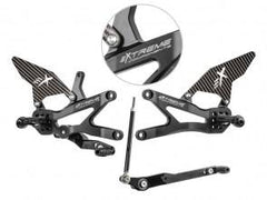 Extreme Components Rearsets CBR1000RRR 2020 STD Black w carbon heel