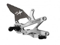 Extreme Components Rearsets CBR1000RRR 2020 STD Silver w carbon heel