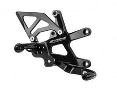Extreme Components GP EVO rearset STD black heel Kawasaki ZX10R 16-21