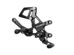 Extreme Components Rearsets RSV4 09-16 GP shift black with alum heel