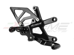 Extreme Components GP EVO Rearsets Kit Reverse Shifting  Aluminium Black Heel  KAWASAKI ZX 10 R (2016/2022)
