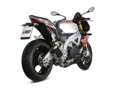 MIVV Slip-On MK3 Black Stainless Steel Exhaust For Aprilia Tuono V4 1100 2018 - 2020