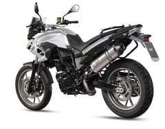 MIVV Slip-on Oval Titanium With Carbon Cap Exhaust For BMW F 700 GS 2012 - 2017