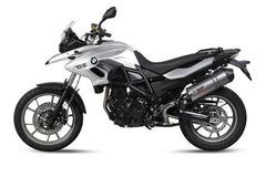 MIVV Slip-on Oval Titanium With Carbon Cap Exhaust For BMW F 700 GS 2012 - 2017