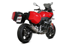 MIVV Slip-on Oval Titanium With Carbon Cap Exhaust For BMW F 900 XR 2020 - 2022