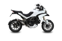 MIVV Slip-On Delta Race Black Stainless Steel Exhaust For DUCATI MULTISTRADA 1200 2010 - 2014