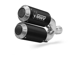 MIVV Slip-On MK3 Black Stainless Steel Exhaust For DUCATI Monster 1200 / S 2014 - 2016