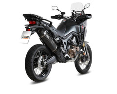 MIVV Slip-on Speed Edge Black Stainless Steel Exhaust For HONDA CRF 1000 L Africa Twin 2016 - 2019