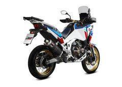 MIVV Slip-on Dakar Black Stainless Steel Exhaust For HONDA  CRF 1100 L Africa Twin 2020 - 2022