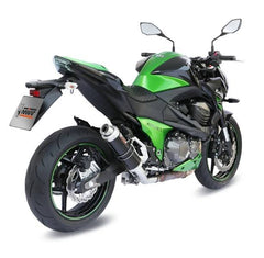 MIVV Slip-On Gp Black Stainless Steel Exhaust For KAWASAKI Z800 2013 - 2016