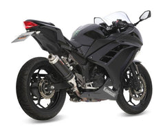 MIVV Slip-On Gp Black Stainless Steel Exhaust For KAWASAKI NINJA 300 | Z300 2013 - 2016