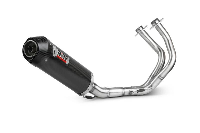 MIVV Oval Carbon With Carbon Cap Full System Exhaust For KAWASAKI NINJA 650 | Z650 2017 - 2022