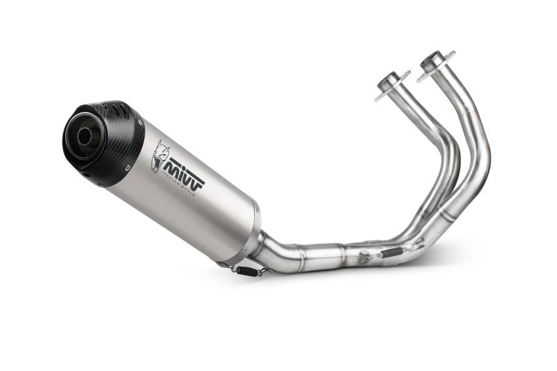 MIVV Oval Titanium With Carbon Cap Full System Exhaust For KAWASAKI NINJA 650 | Z650 2017 - 2022