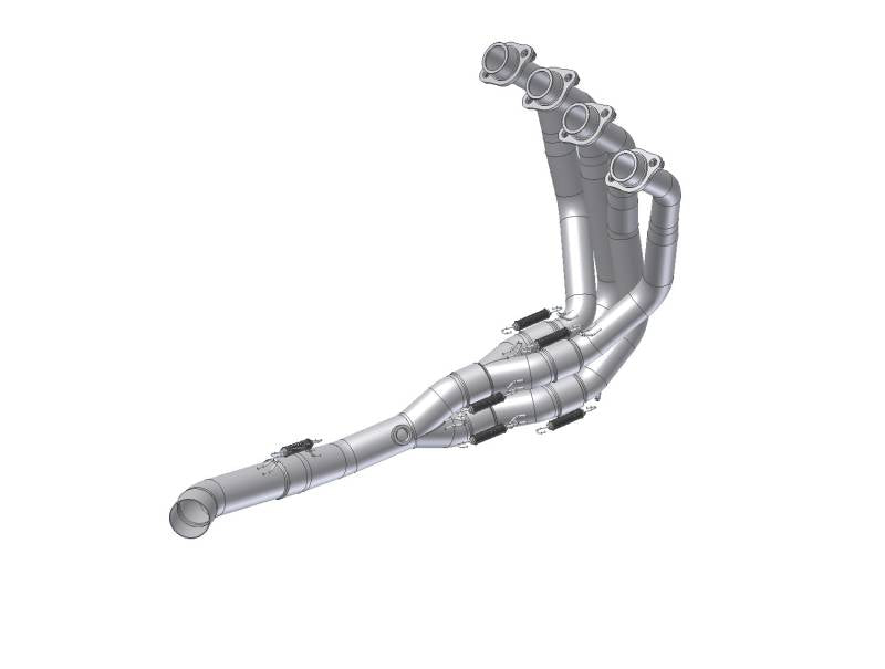 MIVV NO-KAT Pipe Exhaust For KAWASAKI Z900 2017 - 2019