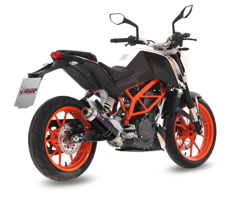 MIVV GP Black Stainless Steel Full System Exhaust For KTM 390 DUKE 2013 - 2016