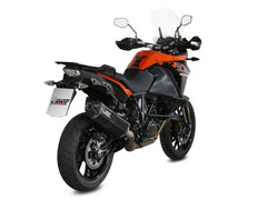 MIVV Slip-on Speed Edge Black Stainless Steel Exhaust For KTM 1050 ADVENTURE 2015 - 2016