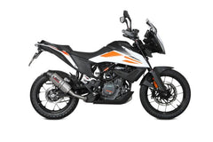 MIVV Slip-on Oval Titanium With Carbon Cap Exhaust For KTM 390 ADVENTURE 2020 - 2022