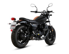 MIVV Slip-on Ghibli Black Stainless Steel  Exhaust For MOTO GUZZI V7 III 2017 - 2022