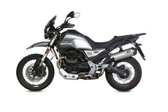 MIVV Slip-on Oval Titanium With Carbon Cap Exhaust For MOTO GUZZI V85 TT 2019 - 2022