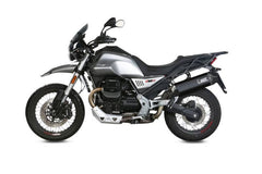MIVV Slip-on Speed Edge Black Stainless Steel Exhaust For MOTO GUZZI V85 TT 2019 - 2022
