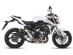 MIVV Slip-on Double Gun Black Stainless Steel Exhaust For SUZUKI GSR 750 2011 - 2016