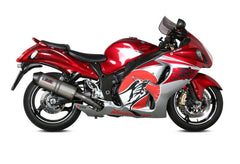 MIVV Slip-on Oval Titanium With Carbon Cap Exhaust For SUZUKI GSX-R 1300 HAYABUSA 2008 - 2017