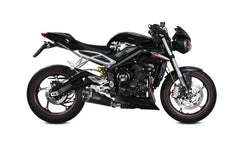 MIVV Slip-On Delta Race Black Stainless Steel Exhaust For TRIUMPH STREET TRIPLE 660 S | STREET TRIPLE 765 R / S / RS 2017 - 2022
