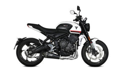 MIVV Delta Race Black Stainless Steel Full System Exhaust For TRIUMPH TRIDENT 660 2021 - 2022
