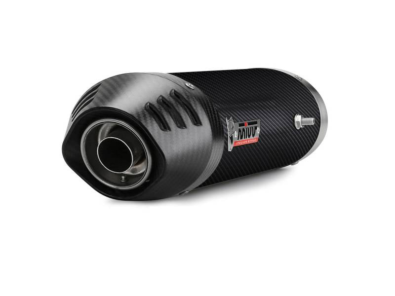 MIVV Slip-on Oval Carbon With Carbon Cap Underseat Exhaust For HONDA CBR 600 RR 2003 - 2004