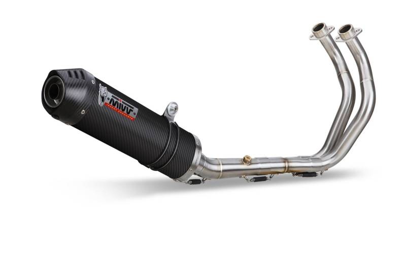 MIVV Oval Carbon With Carbon Cap Full System Exhaust For YAMAHA MT-07 / FZ-07 2014 - 2022