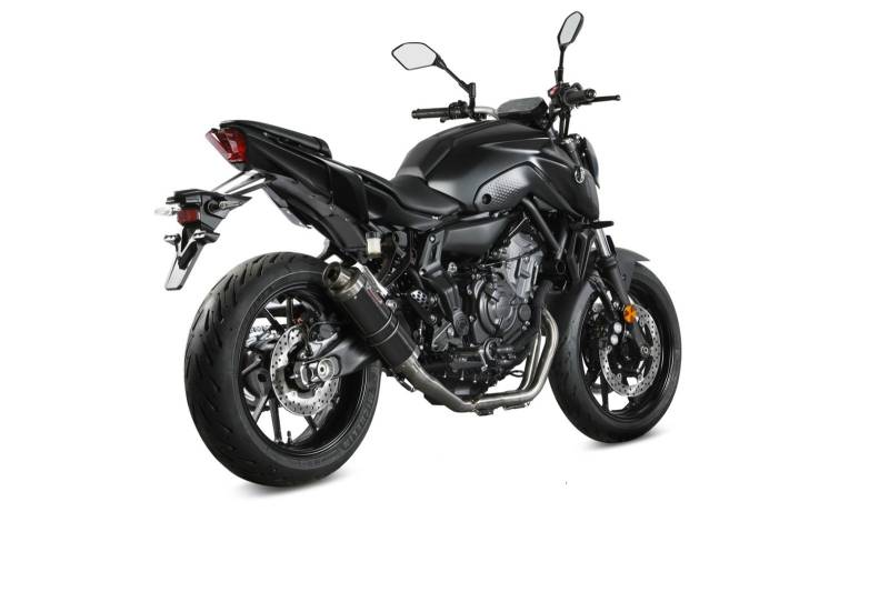MIVV GP Black Stainless Steel Full System High Exhaust For YAMAHA MT-07 / FZ-07 2014 - 2022
