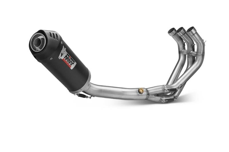 MIVV Oval Carbon With Carbon Cap Full System Exhaust For YAMAHA Tracer 700 / GT / Tracer 7 2016 - 2022