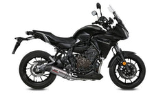 MIVV Oval Titanium With Carbon Cap Full System Exhaust For YAMAHA Tracer 700 / GT / Tracer 7 2016 - 2022