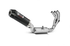 MIVV Oval Carbon With Carbon Cap Full System Exhaust For YAMAHA Tracer 9 / GT 2021 - 2022