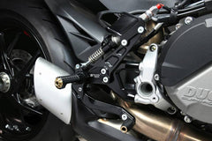 Bonamici Racing Aluminum rearsets Ducati Streetfighter V2 22-23
