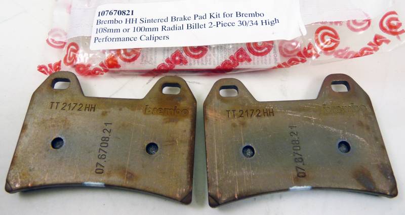 Brembo Brake Pad Set, Toshiba TT 2172 HH Sintered, for 20.6800.xx / 20.9230.xx Caliper, Shape M