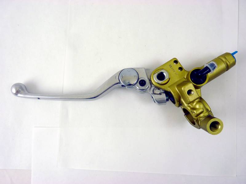 Brembo Master Cylinder, Clutch, PS 13 without Reservoir w/ Polished Adj. Lever .39, Axial, Front, Gold
