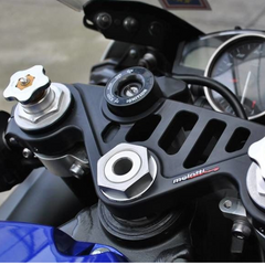 MELOTTI RACING NATURAL ALUMINUM ROAD HIGH TRIPLE CLAMPS YAMAHA R6 2006-2022