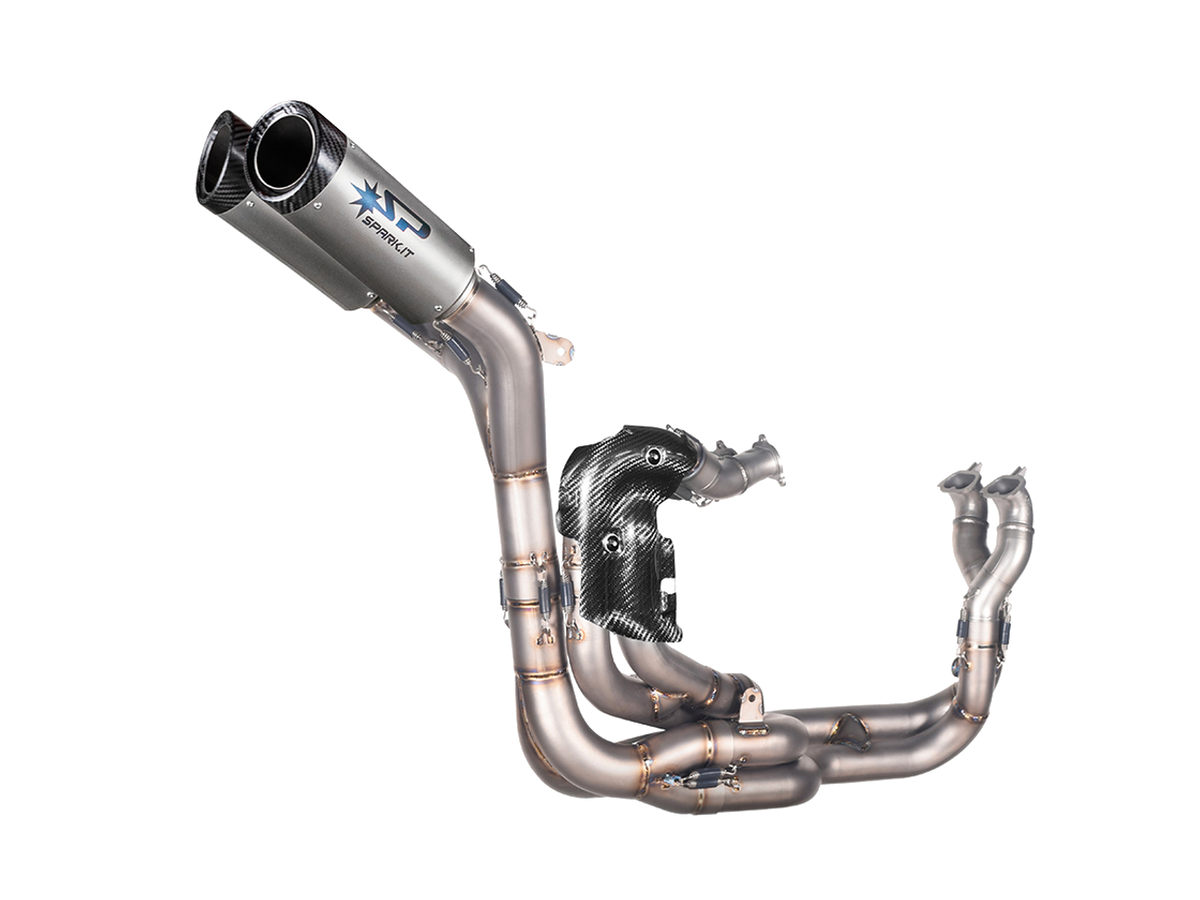 Spark Ducati Panigale V4 S/R Streetfighter "Double Dyno" Titanium Full Exhaust System (WSBK Evolution) (Carbon)