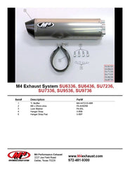 M4 Exhaust Bolt-On System with Titanium Canister - SU9536