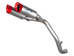 Spark Triumph Speed Triple 1200 "Double Dyno" High Mount Exhaust (Red)
