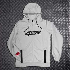 4SR Hoodie Logo Zip Grey
