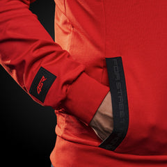4SR Hoodie Logo Zip Red