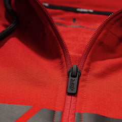 4SR Hoodie Logo Zip Red