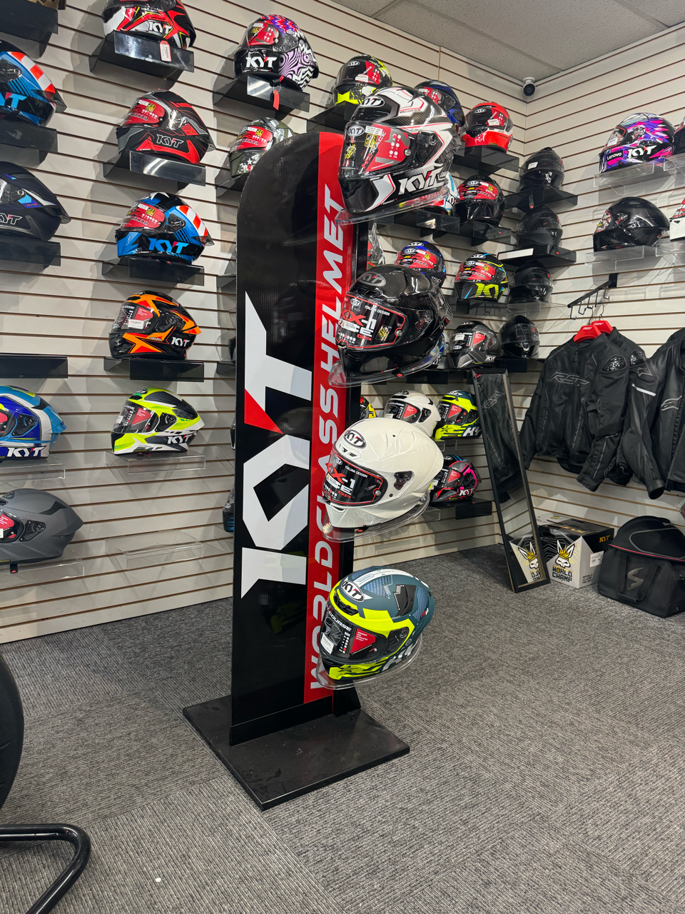 KYT Helmet Display Rack