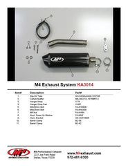 M4 Exhaust Slip-On System with Carbon Canister - KA3014
