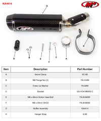M4 Exhaust Slip-On With X96 Carbon Canister - KA4414