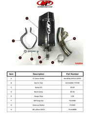 M4 Exhaust Slip-On System with Carbon Tech1 Canister - KA9004