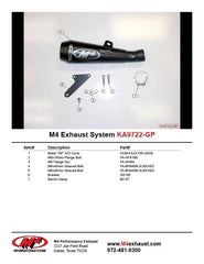 k M4 Exhaust Slip-On System with Black GP Canister - KA9722-GP – HHR