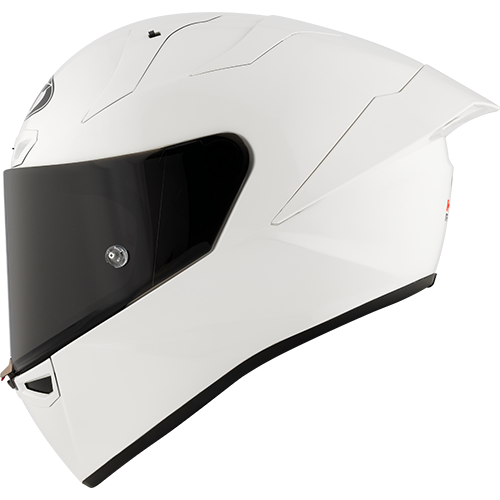 KYT KX-1 Race GP Helmet - Plain White (Glossy)